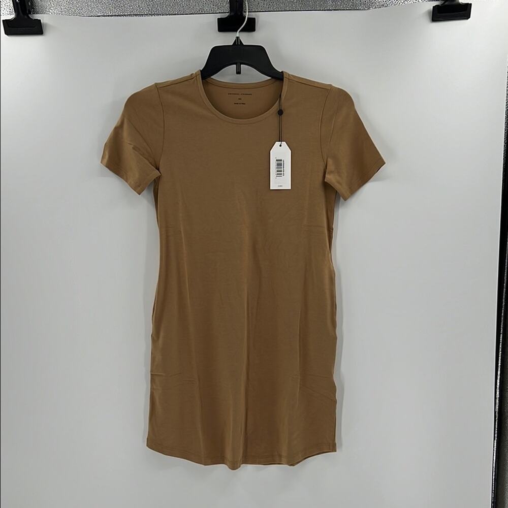 Universal Standard Women's Casual T-Shirt Mini Dress - Dark Tan - 4XS - NWT